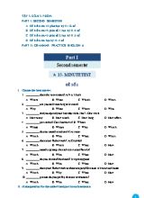 Đề kiểm tra 15 phút môn Tiếng Anh Lớp 6 - Đề số 1